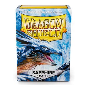 100 Dragon Shield Sleeves - Matte Sapphire
