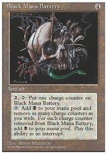 Black Mana Battery - Fourth Edition (Rare)