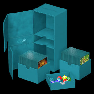 Ultimate Guard Twin Flip'n'Tray Deck Case 266+ (Petrol)