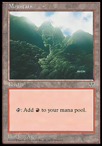 Mountain (V.1) - Mirage (Land)