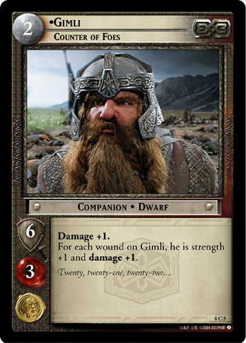Gimli, Counter of Foes (8C5) [Siege of Gondor