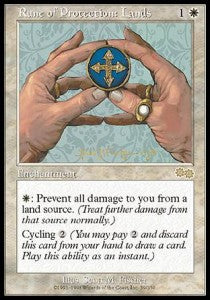 Rune of Protection: Lands - Urza's Saga (Rare) [USG-39]