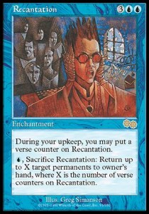 Recantation - Urza's Saga (Rare) [USG-91]