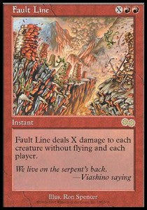 Fault Line - Urza's Saga (Rare) [USG-185]