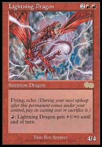 Lightning Dragon - Urza's Saga (Rare) [USG-202]