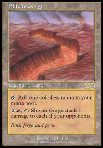 Shivan Gorge - Urza's Saga (Rare) [USG-326]