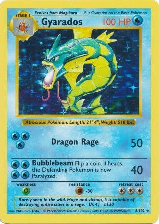 Gyarados (6/102) [Base Set (Shadowless)]