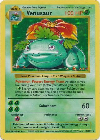 Venusaur (15/102) [Base Set Shadowless]