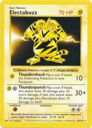 Electabuzz (20/102) [Base Set Shadowless]