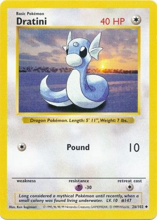 Dratini (26/102) [Base Set Shadowless]