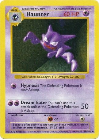 Haunter (29/102) [Base Set Shadowless]