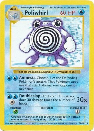 Poliwhirl (38/102) [Base Set Shadowless]