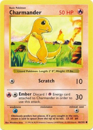 Charmander (46/102) [Base Set Shadowless]