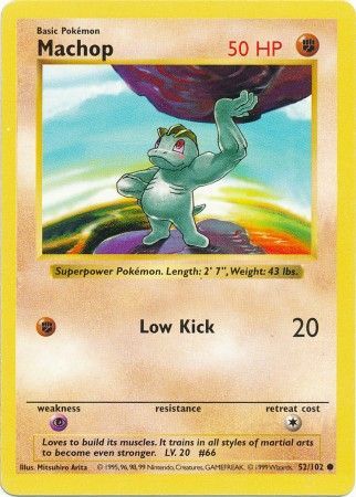 Machop (52/102) [Base Set Shadowless]