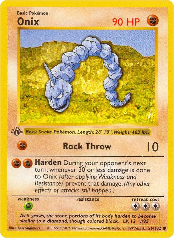 Onix (56/102) (Shadowless) [Base Set 1st Edition]