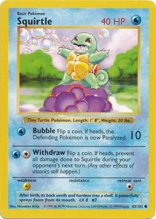 Squirtle (63/102) [Base Set Shadowless]