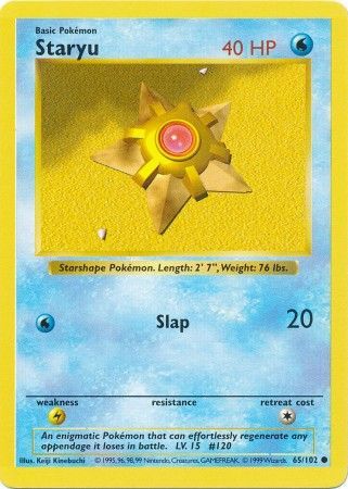 Staryu (65/102) [Base Set Shadowless]