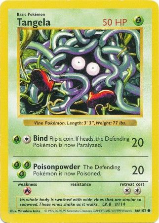 Tangela (66/102) [Base Set Shadowless]