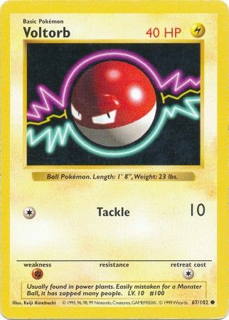 Voltorb (67/102) [Base Set Shadowless]