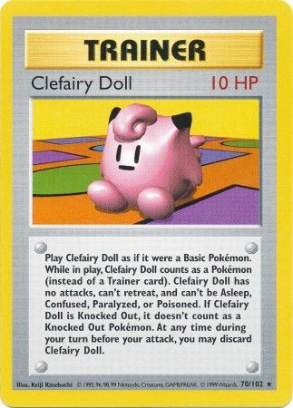 Clefairy Doll (70/102) [Base Set Shadowless]