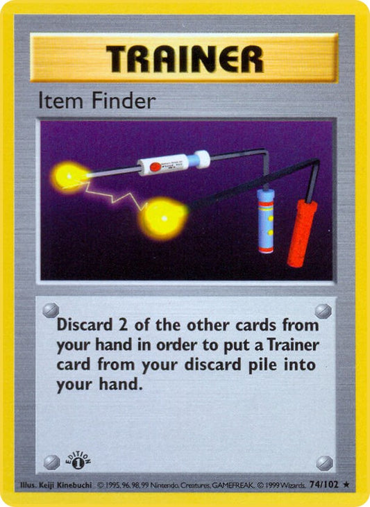 Item Finder (74/102) (Shadowless) [Base Set 1st Edition]