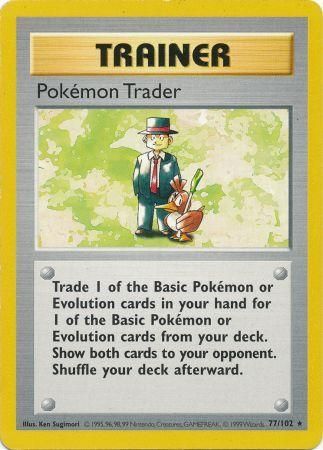 Pokemon Trader (77/102) [Base Set Shadowless]