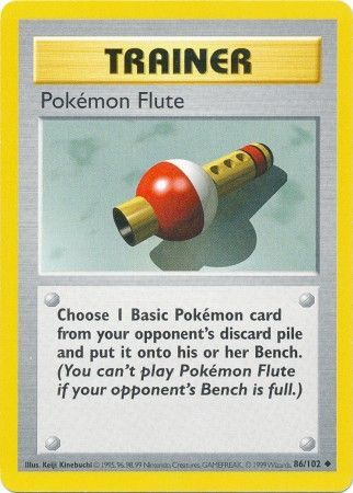 Pokemon Flute (86/102) [Base Set Shadowless]