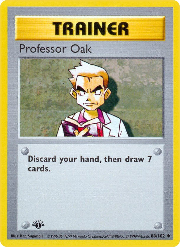 Professor Oak (88/102) (Shadowless) [Base Set 1st Edition]