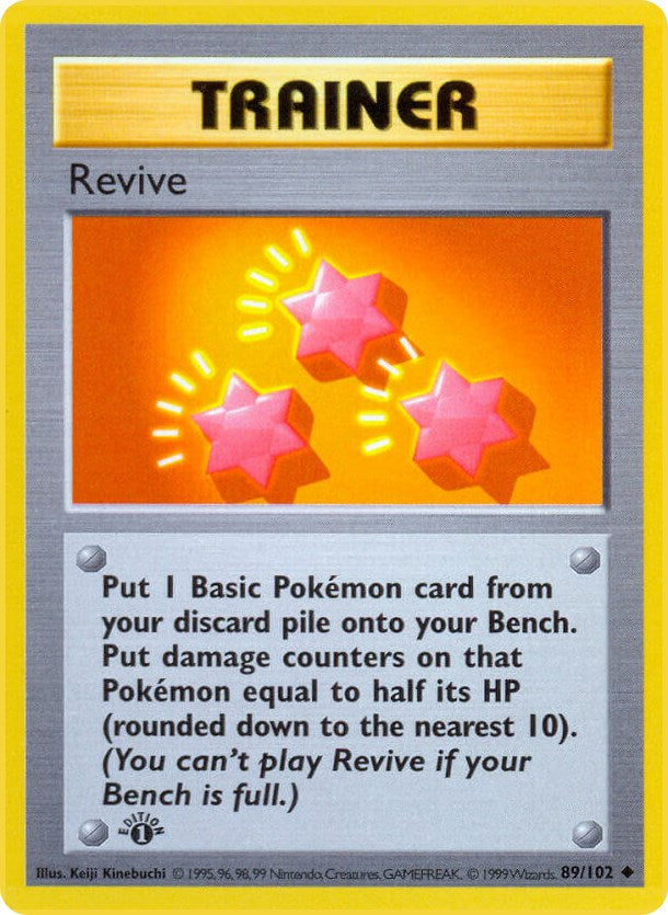 Revive (89/102) (Shadowless) [Base Set 1st Edition]