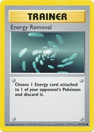 Energy Removal (92/102) [Base Set Shadowless]