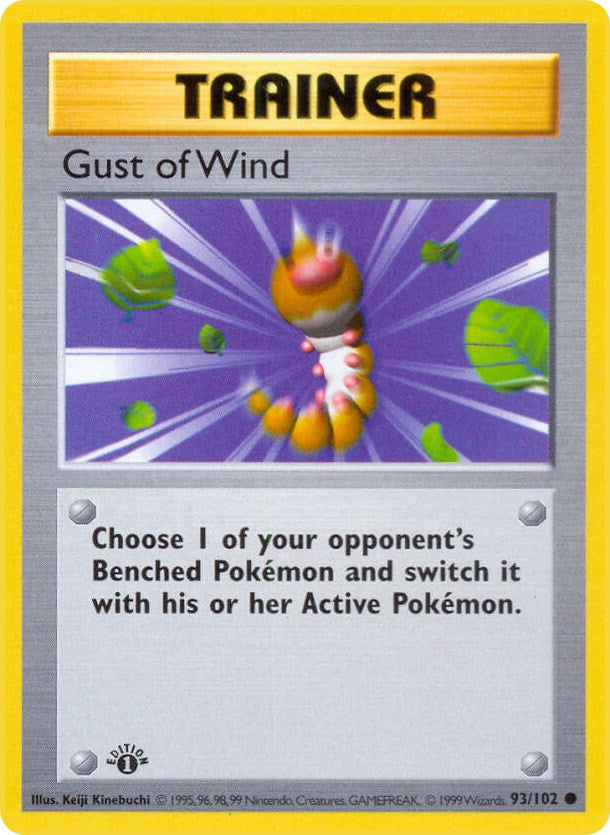 Gust of Wind (93/102) (Shadowless) [Base Set 1st Edition]