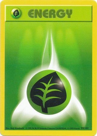 Grass Energy (99/102) [Base Set Shadowless]