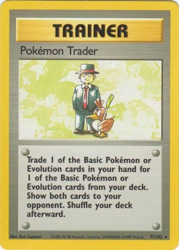 Pokemon Trader (77/102) [Base Set Unlimited]