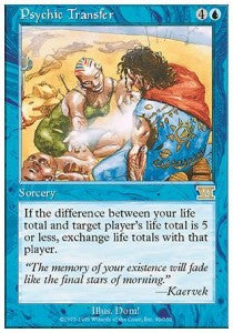 Psychic Transfer - Sixth Edition (Rare) [6ED-90]