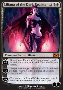 Liliana of the Dark Realms - Magic 2014 (Mythic) [M14-102]