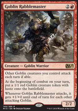 Goblin Rabblemaster - Magic 2015 (Rare) [M15-145]