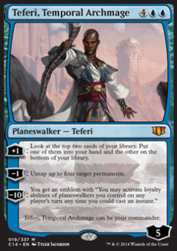 Teferi, Temporal Archmage (V.1) - Commander 2014 (Mythic) [C14-19]