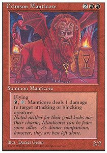 Crimson Manticore - Fourth Edition: Alternate (Rare)