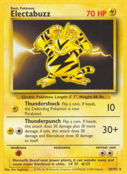 Electabuzz - Base Set (Rare) [BS-20]