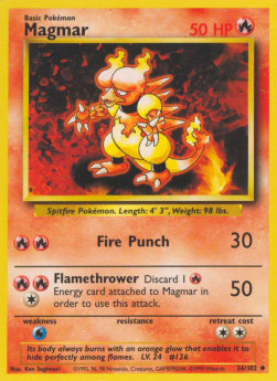 Magmar - Base Set (Uncommon) [BS-36]