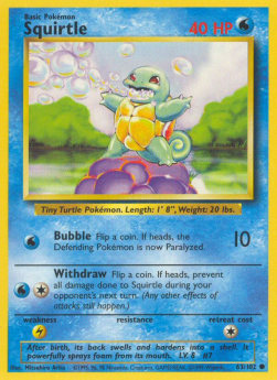 Squirtle - Base Set (Common) [BS-63]