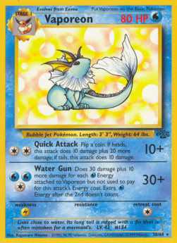 Vaporeon - Jungle (Rare) [JU-28]