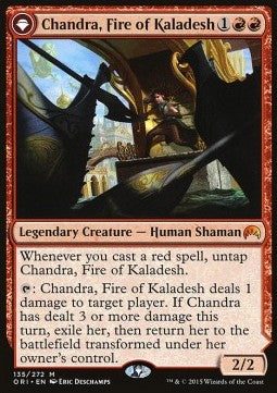 Chandra, Fire of Kaladesh // Chandra, Roaring Flame - Magic Origins (Mythic) [ORI-135]