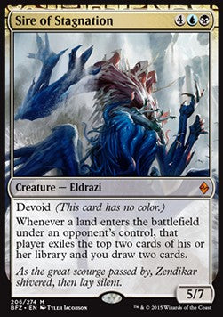 Sire of Stagnation⁣ - Battle for Zendikar⁣ (Mythic)⁣ [206]