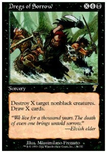 Dregs of Sorrow - Seventh Edition (Rare) [7ED-129]