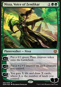Nissa, Voice of Zendikar - Duel Decks: Nissa vs. Ob Nixilis (Mythic) [DDR-1]