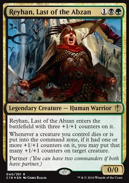 Reyhan, Last of the Abzan - Commander 2016 (Rare) [C16-40]