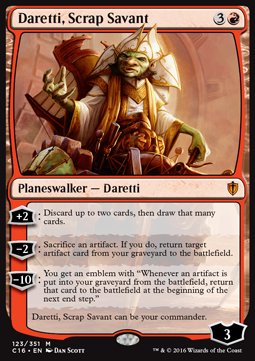 Daretti, Scrap Savant - Commander 2016 (Mythic) [C16-123]
