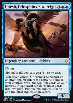 Unesh, Criosphinx Sovereign - Hour of Devastation (Mythic) [HOU-52]