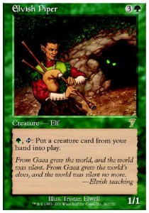 Elvish Piper - Seventh Edition (Rare) [7ED-242]